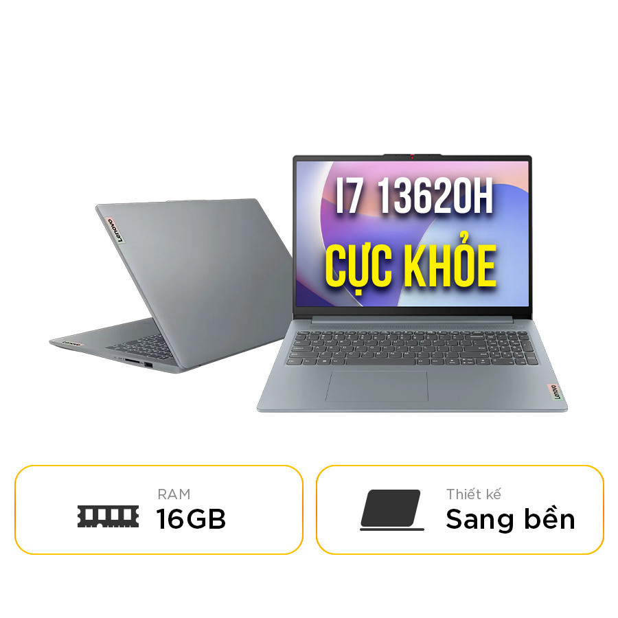 [New 100%] Laptop Lenovo IdeaPad Slim 3 15IRH8 83EM00H6IN - Intel Core i7-13620H | 16GB | 15 inch Full HD